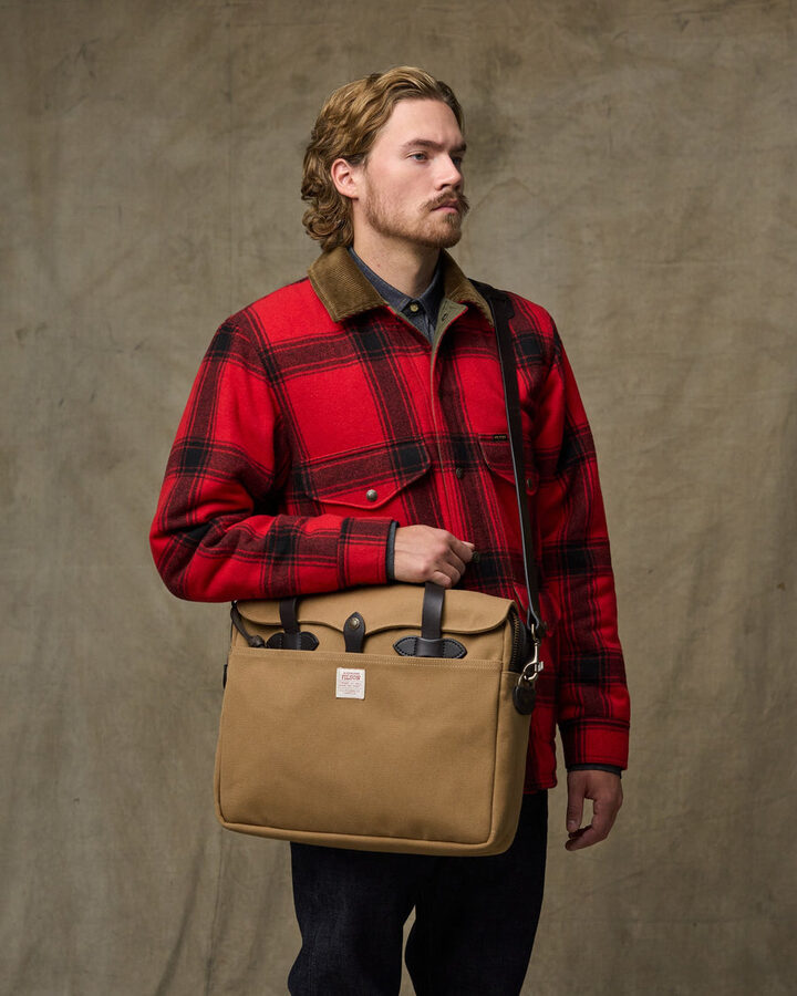 Filson Original Briefcase in tan Rugged Twill